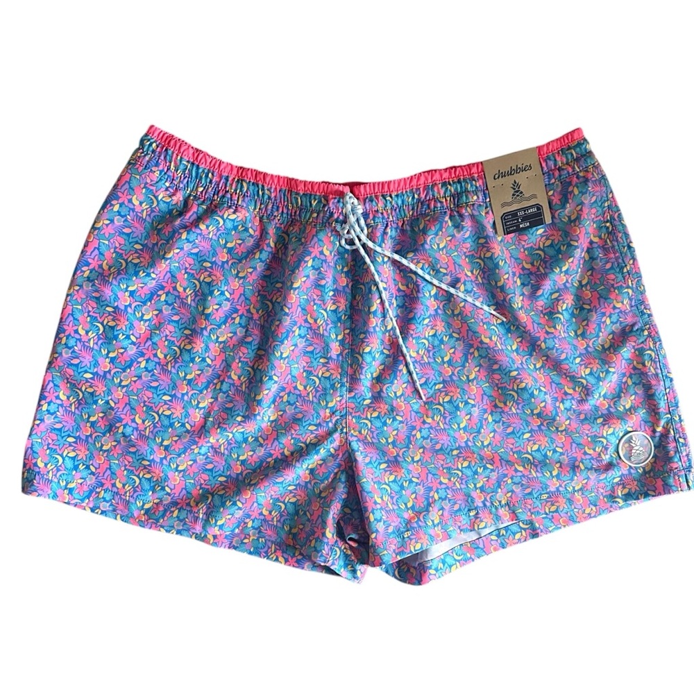 Chubbies The Spades Shorties Classic Swim Trunk Mesh 4” size 3XL NWT